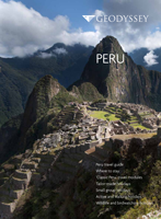 Geodyssey's travel brochure for Peru