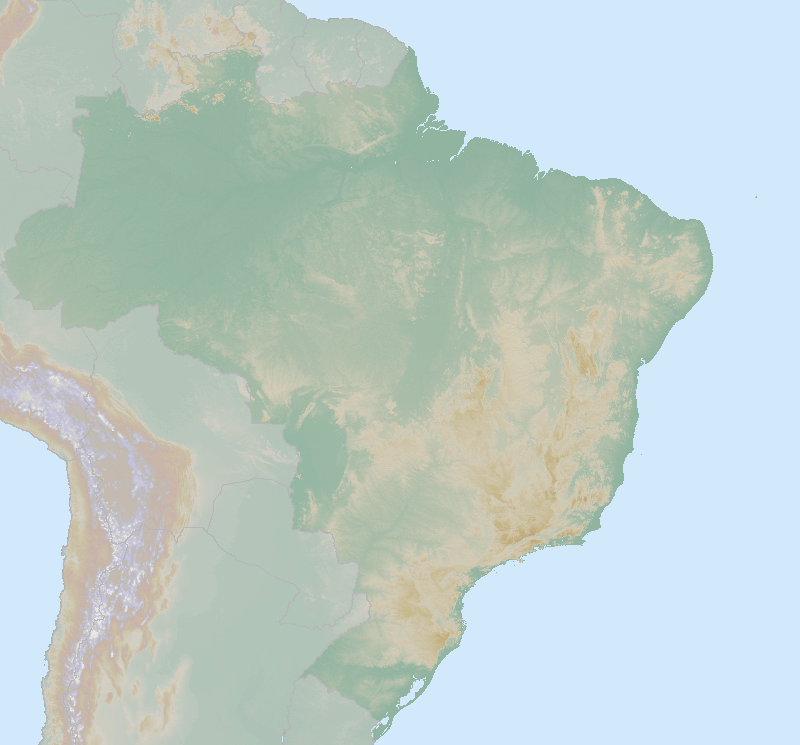 Itinerary map for Brazil 'Rio, Iguazu and the Green Coast' holiday
