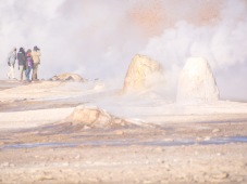 Geyser field in the Andes