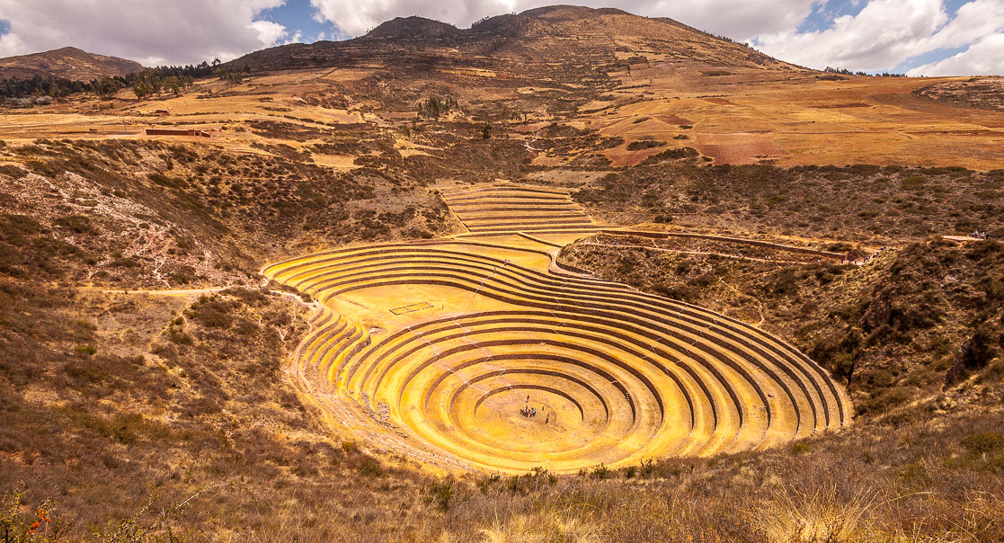 Incan agricultural terraces at Moray, above the Sacred Valley