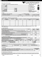 Geodyssey Prices and booking form