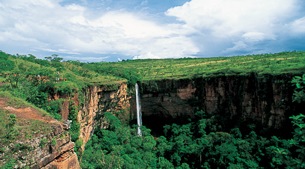 Table mountains and wildlife rich savanna