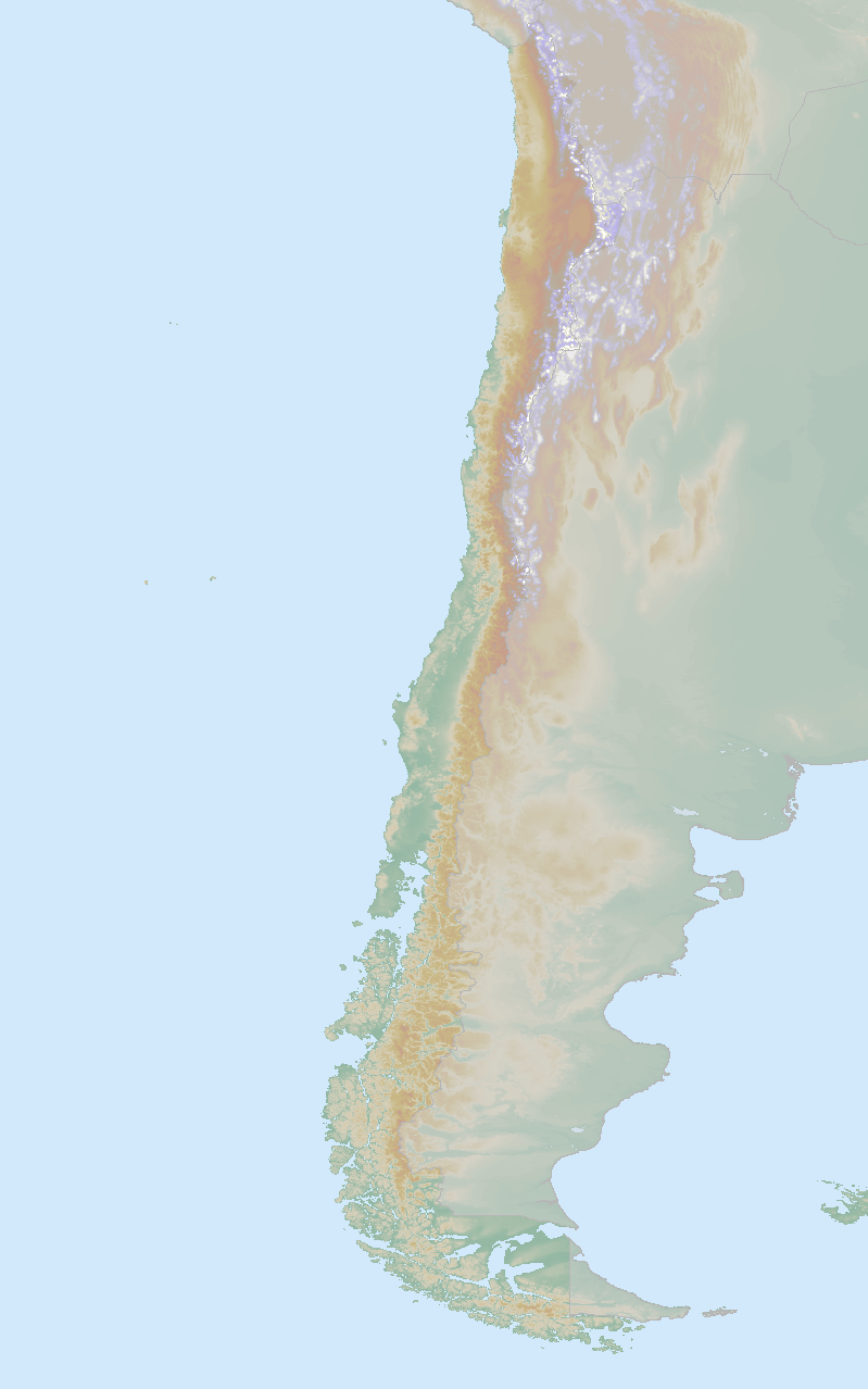 Route map for Chile 'Birds of Chile' holiday