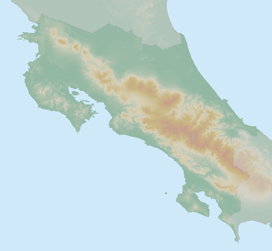 Itinerary map for Costa Rica 'Costa Rican Nature Odyssey' holiday