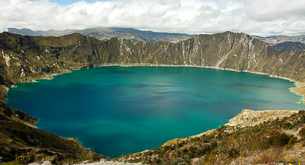 The emerald green crater