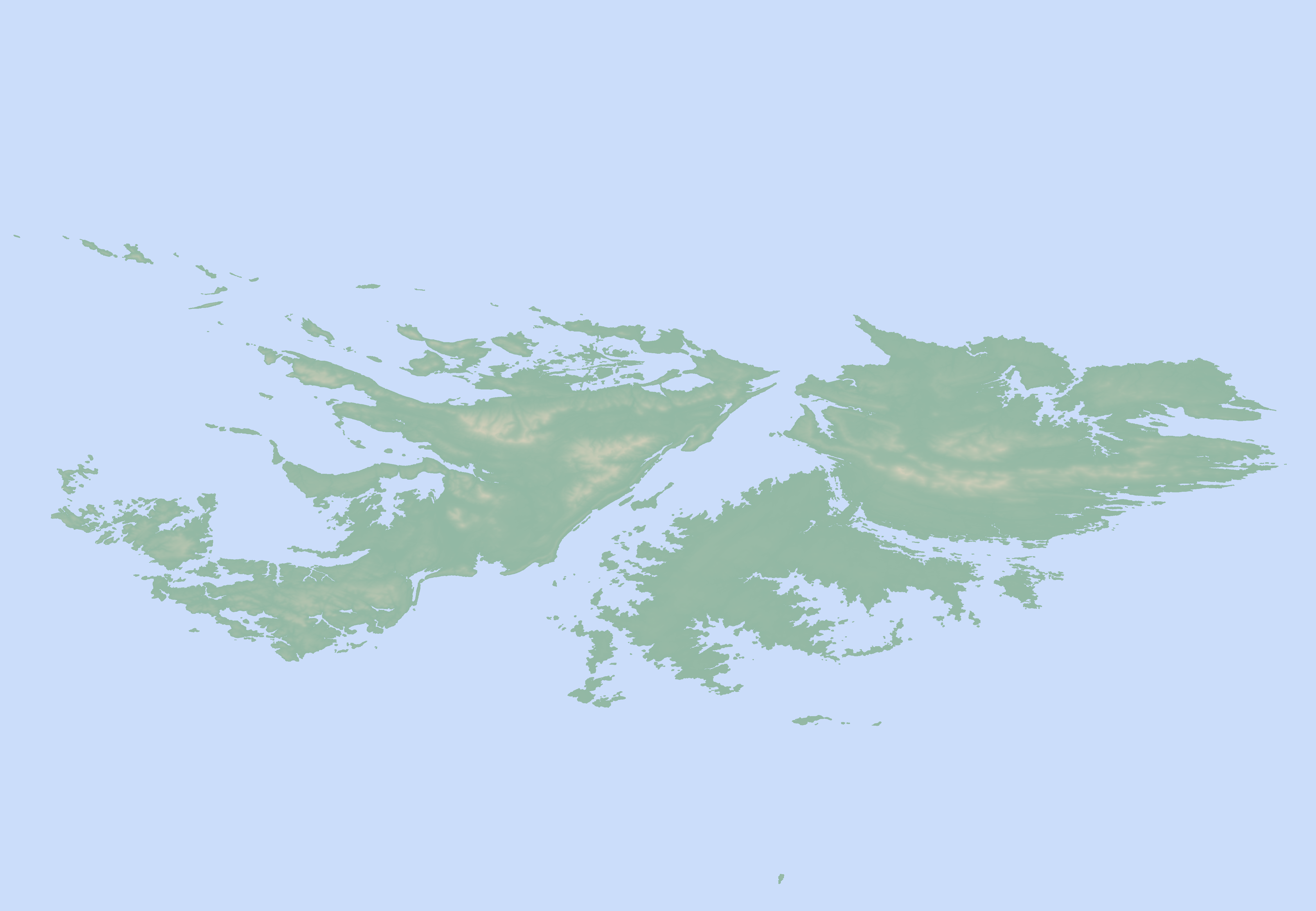 Itinerary map for Falkland Islands 'Island Life' holiday