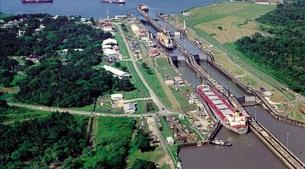 Beside the Panama Canal