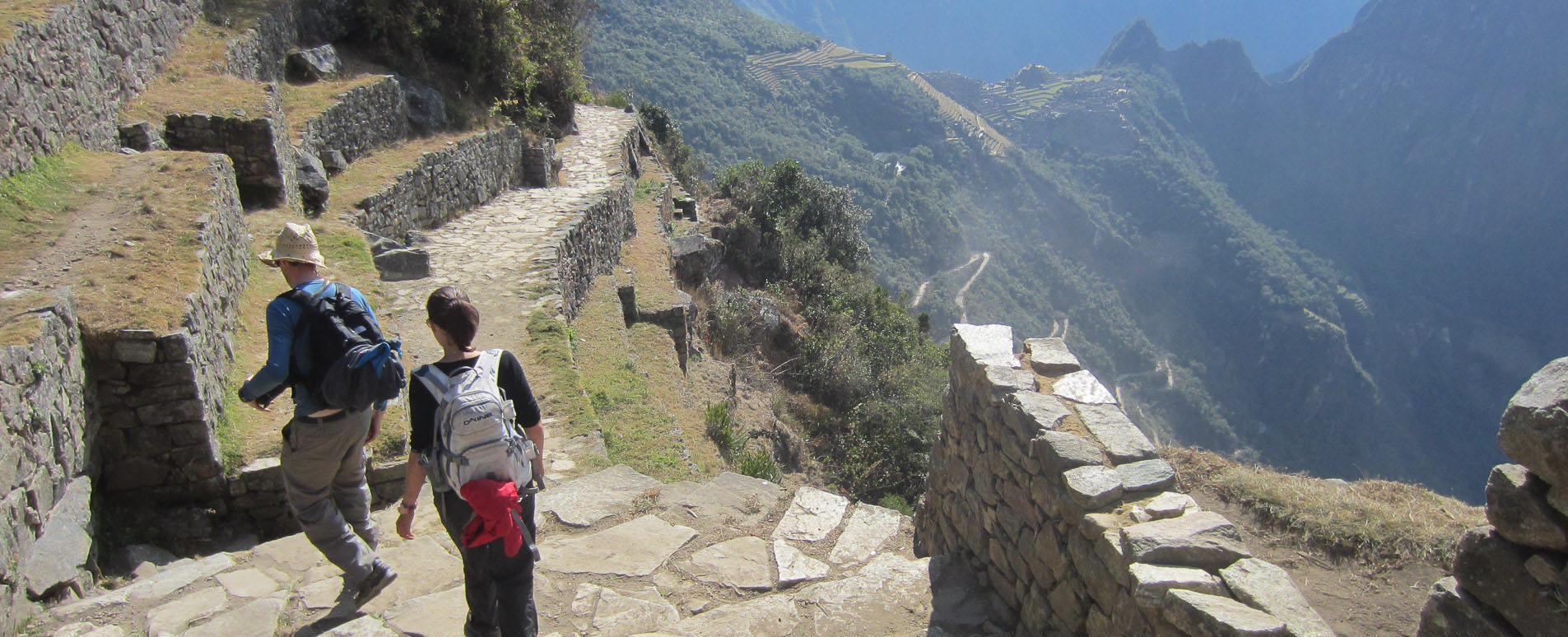 Machu Picchu from below the Sun Gate