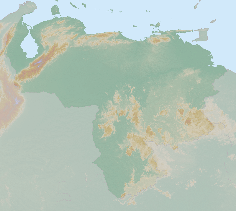 Route map for Venezuela 'Birding in Eastern Venezuela' holiday