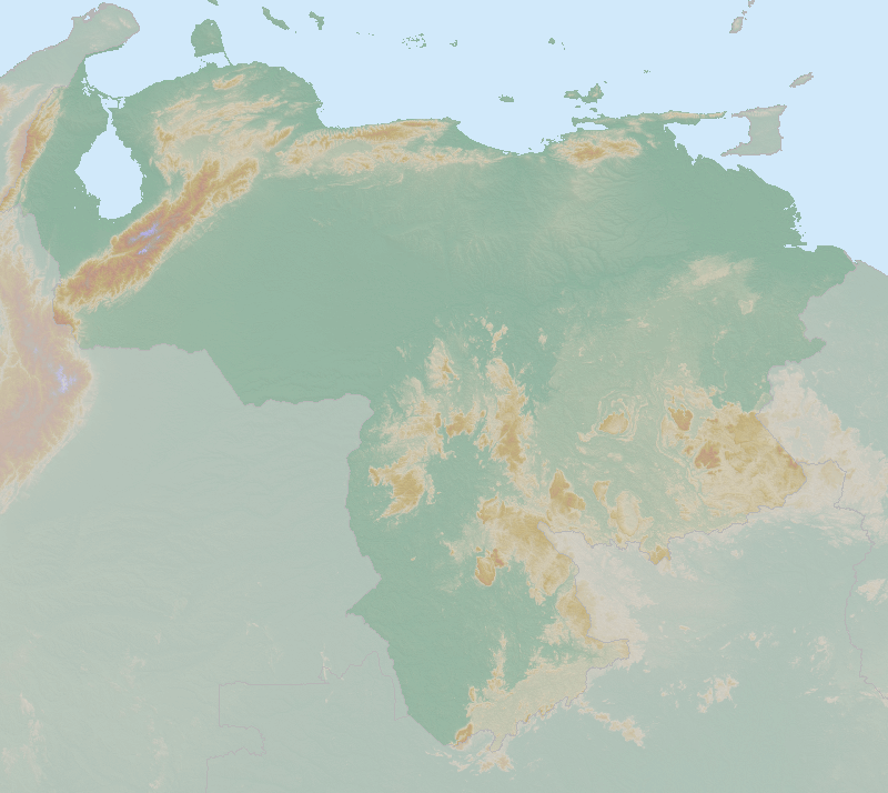 Itinerary map for Venezuela 'From the Andes to the Plains' holiday